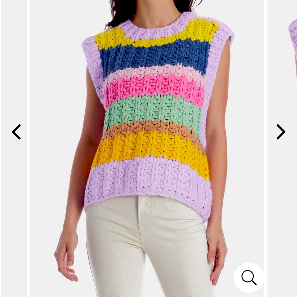 Hand knitted vest